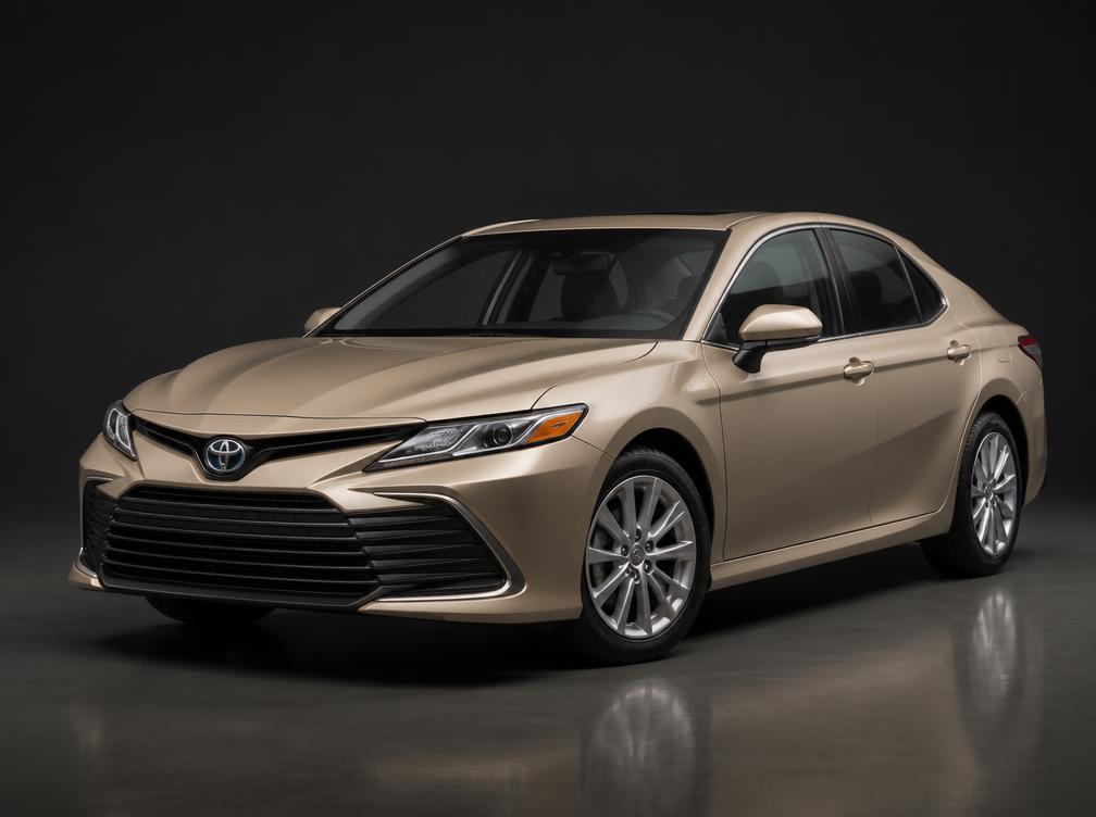 Sedán Toyota Camry beige de la flota ejecutiva